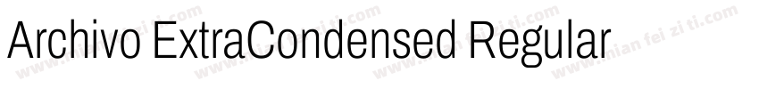 Archivo ExtraCondensed Regular字体转换